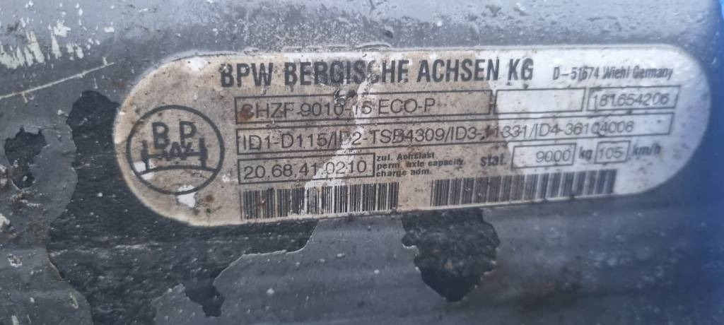BPW Traileraxle 22,5'' SHZF-9010-15 ECO-P 9000kg - Achse und Teile für LKW: das Bild 4 BPW Traileraxle 22,5'' SHZF-9010-15 ECO-P 9000kg - Achse und Teile für LKW: das Bild 4