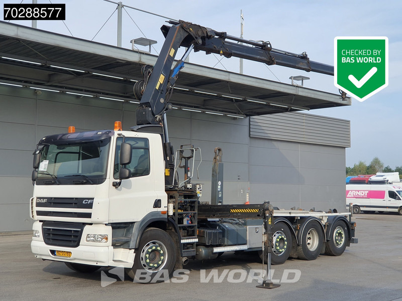 DAF CF85.360 8X2 NL-Truck HIAB 211 E-3 Hipro Crane + Hooklift Lift+steering Axle Automatic Euro 5 - Abrollkipper, Autokran: das Bild 1 DAF CF85.360 8X2 NL-Truck HIAB 211 E-3 Hipro Crane + Hooklift Lift+steering Axle Automatic Euro 5 - Abrollkipper, Autokran: das Bild 1