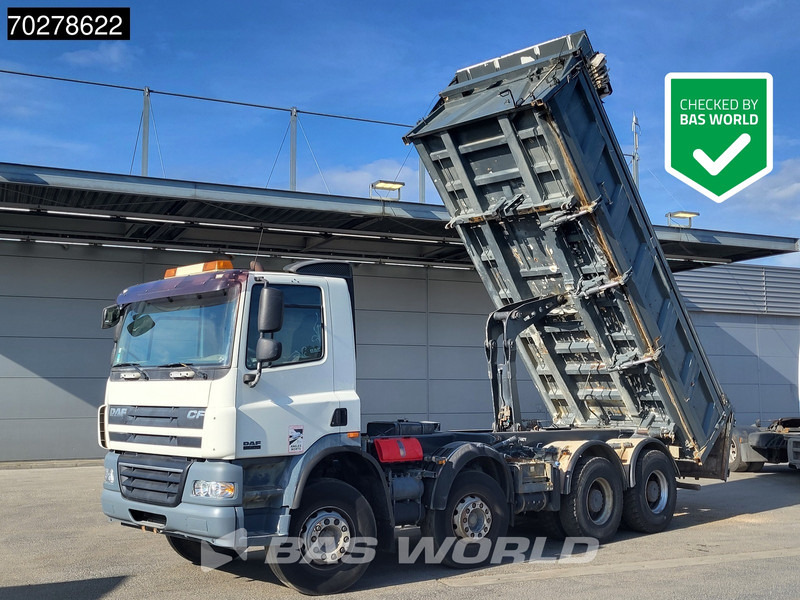 DAF CF85.410 8X4 13m3 Meiller 2-side tipper Big-Axle steel suspension Automatic Euro 4 - Kipper: das Bild 1 DAF CF85.410 8X4 13m3 Meiller 2-side tipper Big-Axle steel suspension Automatic Euro 4 - Kipper: das Bild 1