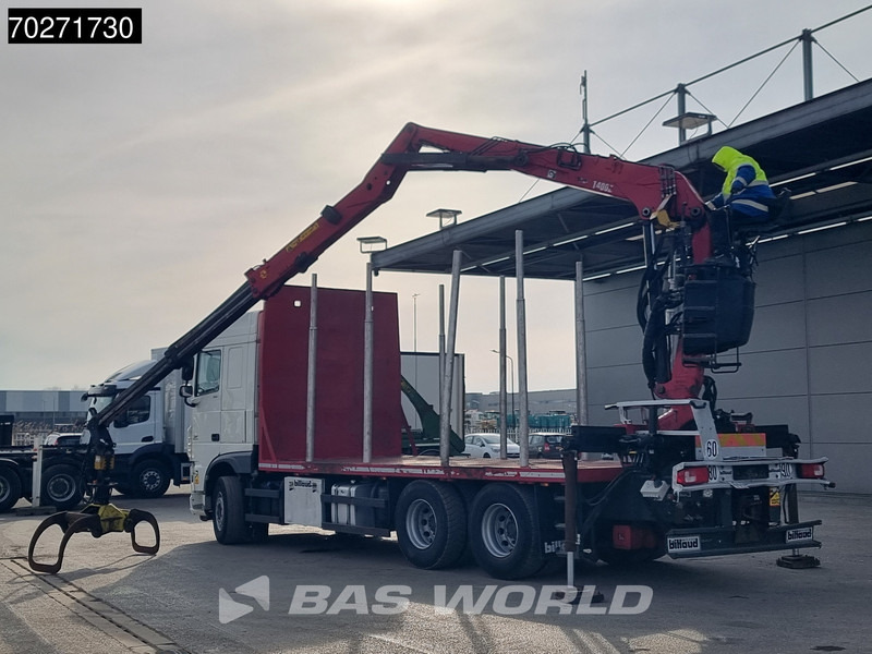 Holztransporter, Autokran DAF XF 510 6X4 Jonsered Z-Crane SC ACC Retarder Euro 6: das Bild 6