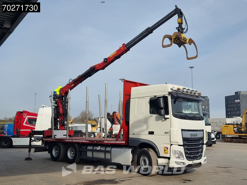 DAF XF 510 6X4 Jonsered Z-Crane SC ACC Retarder Euro 6 - Holztransporter, Autokran: das Bild 3 DAF XF 510 6X4 Jonsered Z-Crane SC ACC Retarder Euro 6 - Holztransporter, Autokran: das Bild 3