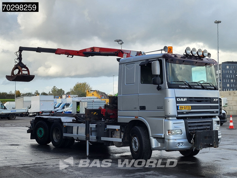 DAF XF105.410 XF 6X2 NL-Truck HMF 1643 Z2 Crane 24T Container system Lift+Steering-Axle Euro 5 - Seil Abrollkipper, Autokran: das Bild 3 DAF XF105.410 XF 6X2 NL-Truck HMF 1643 Z2 Crane 24T Container system Lift+Steering-Axle Euro 5 - Seil Abrollkipper, Autokran: das Bild 3