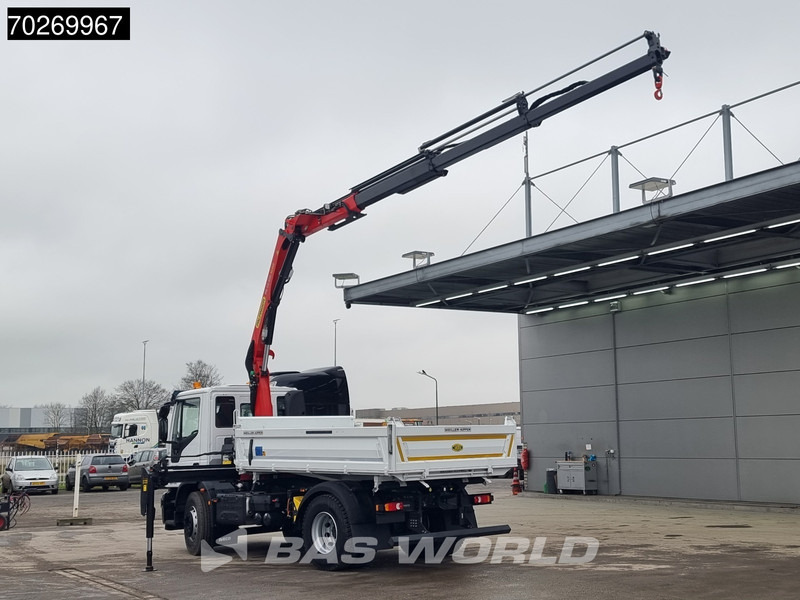 Iveco Eurocargo 180E320 4X2 Steelsuspension 3-Seiten Palfinger PK12.501 Euro 6 - Kipper, Autokran: das Bild 2 Iveco Eurocargo 180E320 4X2 Steelsuspension 3-Seiten Palfinger PK12.501 Euro 6 - Kipper, Autokran: das Bild 2