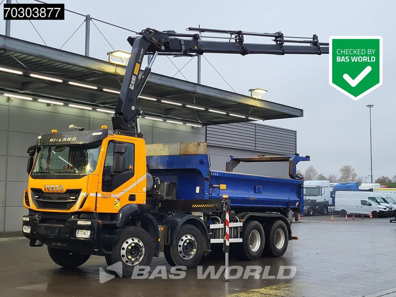 Iveco Trakker 450 8X4 HIAB 211 EP-4 Hiduo Kran Crane Big-Axle 2-Side Tipper Euro 6 - Kipper, Autokran: das Bild 1 Iveco Trakker 450 8X4 HIAB 211 EP-4 Hiduo Kran Crane Big-Axle 2-Side Tipper Euro 6 - Kipper, Autokran: das Bild 1
