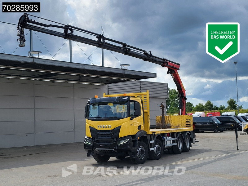 Iveco X-Way 480 8X4 Palfinger PK22002 EH Kran Crane Rotator Retarder Euro 6 - Pritsche LKW, Autokran: das Bild 1 Iveco X-Way 480 8X4 Palfinger PK22002 EH Kran Crane Rotator Retarder Euro 6 - Pritsche LKW, Autokran: das Bild 1