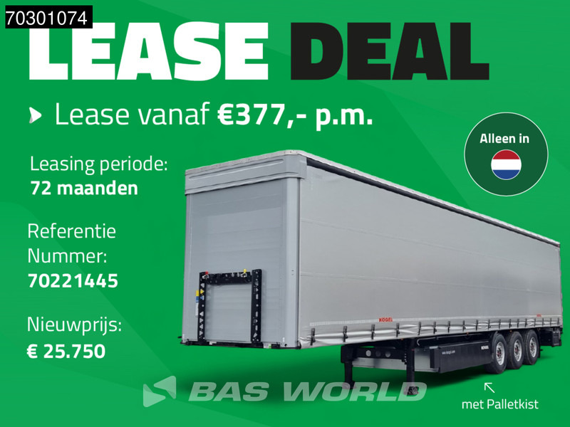 Kögel S24-1 3 axles NEW-UNUSED SAF Liftachse Edscha Palettenkist - Planenauflieger: das Bild 2 Kögel S24-1 3 axles NEW-UNUSED SAF Liftachse Edscha Palettenkist - Planenauflieger: das Bild 2