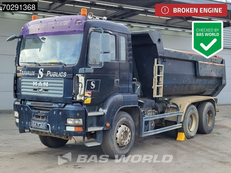 MAN TGA 33.360 6X4 BROKEN ENGINE 13m3 Meiller tipper Steel suspension Manual Euro 4 - Kipper: das Bild 1 MAN TGA 33.360 6X4 BROKEN ENGINE 13m3 Meiller tipper Steel suspension Manual Euro 4 - Kipper: das Bild 1