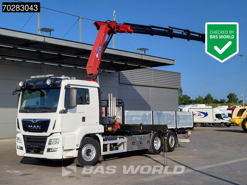 MAN TGS 26.460 TGS 6X2 Retarder HMF 2120K 6x Extensions Crane Kran Navi Euro 6 - Pritsche LKW, Autokran: das Bild 1 MAN TGS 26.460 TGS 6X2 Retarder HMF 2120K 6x Extensions Crane Kran Navi Euro 6 - Pritsche LKW, Autokran: das Bild 1