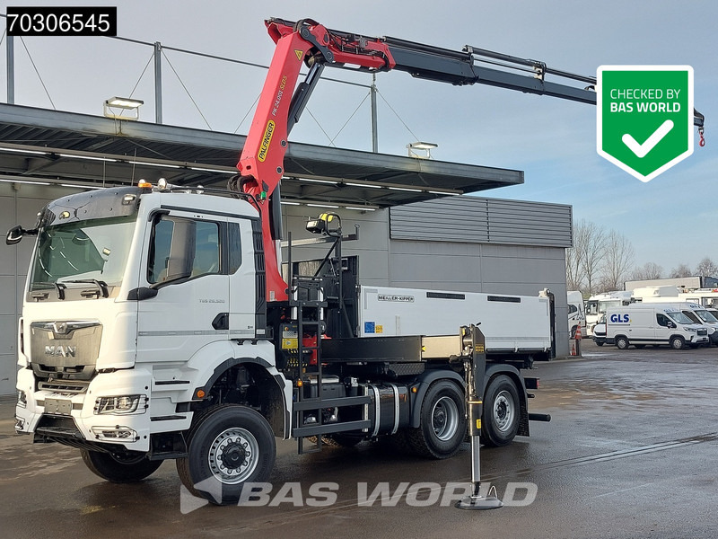 MAN TGS 28.520 6X4 NEW Palfinger PK24001 SLD 5 Kran 2-way tipper Retarder Lift+Steering Axle - Kipper, Autokran: das Bild 1 MAN TGS 28.520 6X4 NEW Palfinger PK24001 SLD 5 Kran 2-way tipper Retarder Lift+Steering Axle - Kipper, Autokran: das Bild 1