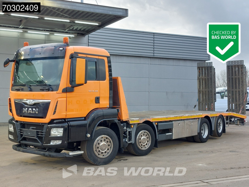 MAN TGS 35.400 8X2 Machine transporter Hydraulic Ramps Winch Lift+Steering Axle Euro 6 - Autotransporter LKW: das Bild 1 MAN TGS 35.400 8X2 Machine transporter Hydraulic Ramps Winch Lift+Steering Axle Euro 6 - Autotransporter LKW: das Bild 1
