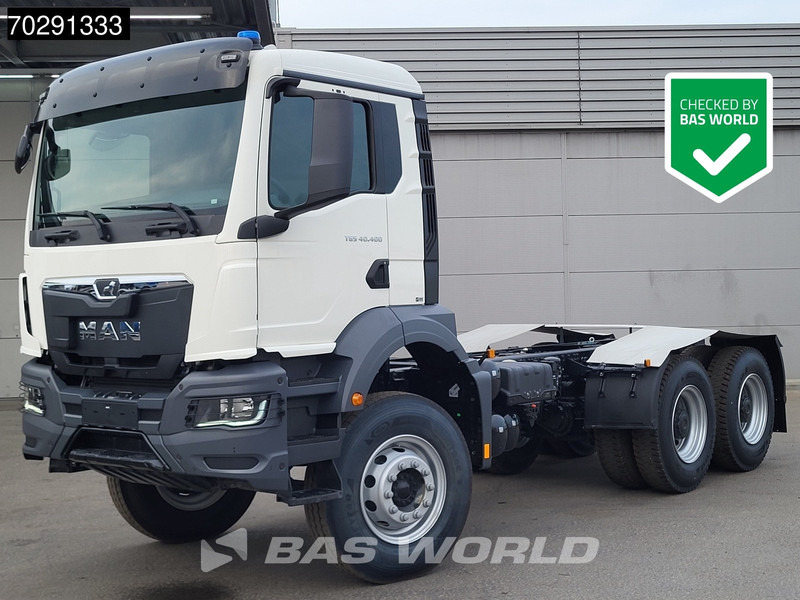 MAN TGS 40.400 6X4 NEW 6x4 chassis PTO Preparation Steelsuspension Big-Axle Automatic Euro 2 - Fahrgestell LKW: das Bild 1 MAN TGS 40.400 6X4 NEW 6x4 chassis PTO Preparation Steelsuspension Big-Axle Automatic Euro 2 - Fahrgestell LKW: das Bild 1