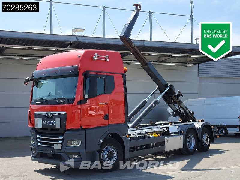 MAN TGX 26.470 TGX 6X2 21 Tonnes VDL hooklift Retarder Lift+Lenkachse ACC Navi Euro 6 - Abrollkipper: das Bild 1 MAN TGX 26.470 TGX 6X2 21 Tonnes VDL hooklift Retarder Lift+Lenkachse ACC Navi Euro 6 - Abrollkipper: das Bild 1