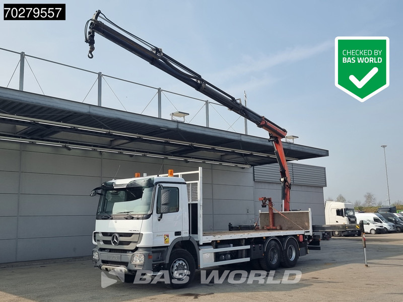 Mercedes-Benz Actros 2641 6X4 Palfinger PK18002-EH Remote Full Steel Euro 5 - Pritsche LKW, Autokran: das Bild 1 Mercedes-Benz Actros 2641 6X4 Palfinger PK18002-EH Remote Full Steel Euro 5 - Pritsche LKW, Autokran: das Bild 1