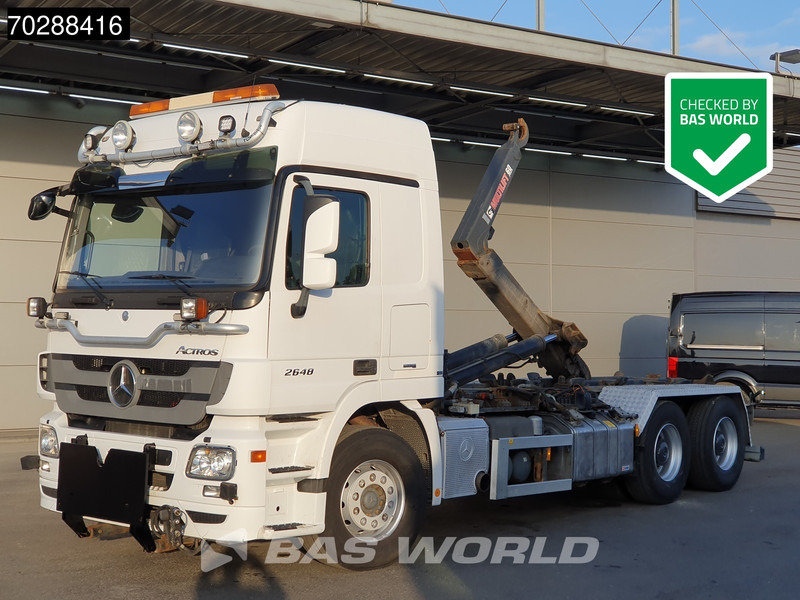 Mercedes-Benz Actros 2648 Actros 6X4 HIAB XR20SL56 Hooklift Big-Axle Automatic Euro 5 - Abrollkipper: das Bild 1 Mercedes-Benz Actros 2648 Actros 6X4 HIAB XR20SL56 Hooklift Big-Axle Automatic Euro 5 - Abrollkipper: das Bild 1
