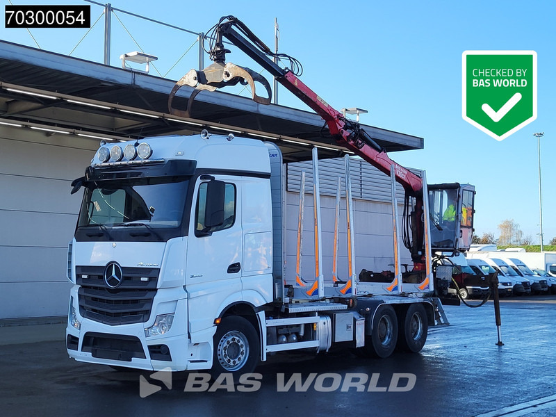 Mercedes-Benz Actros 2663 Actros 6X4 Timber truck FTG V10CX.81 wood crane Big-Axle Automatic Euro 6 - Holztransporter, Autokran: das Bild 1 Mercedes-Benz Actros 2663 Actros 6X4 Timber truck FTG V10CX.81 wood crane Big-Axle Automatic Euro 6 - Holztransporter, Autokran: das Bild 1