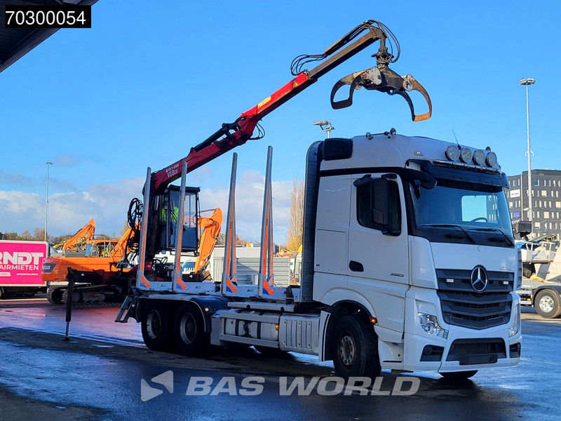 Mercedes-Benz Actros 2663 Actros 6X4 Timber truck FTG V10CX.81 wood crane Big-Axle Automatic Euro 6 - Holztransporter, Autokran: das Bild 3 Mercedes-Benz Actros 2663 Actros 6X4 Timber truck FTG V10CX.81 wood crane Big-Axle Automatic Euro 6 - Holztransporter, Autokran: das Bild 3
