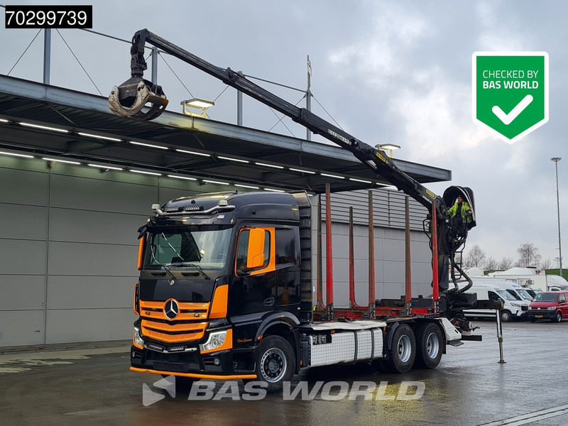 Mercedes-Benz Actros 3353 6X4 Palfinger Epsilon M12Z woodcrane Holztransport Retarder Euro 6 - Holztransporter, Autokran: das Bild 1 Mercedes-Benz Actros 3353 6X4 Palfinger Epsilon M12Z woodcrane Holztransport Retarder Euro 6 - Holztransporter, Autokran: das Bild 1