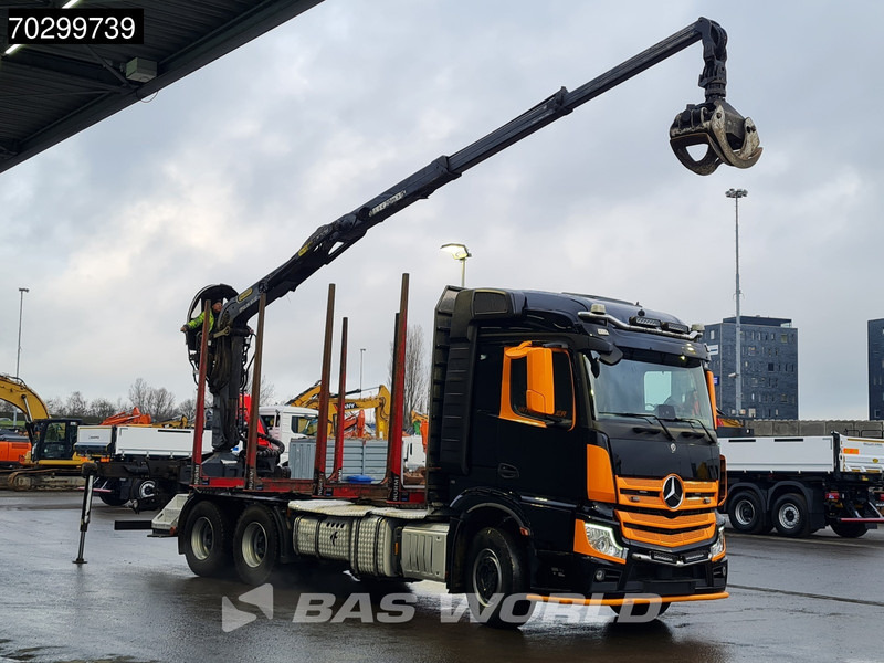 Mercedes-Benz Actros 3353 6X4 Palfinger Epsilon M12Z woodcrane Holztransport Retarder Euro 6 - Holztransporter, Autokran: das Bild 3 Mercedes-Benz Actros 3353 6X4 Palfinger Epsilon M12Z woodcrane Holztransport Retarder Euro 6 - Holztransporter, Autokran: das Bild 3