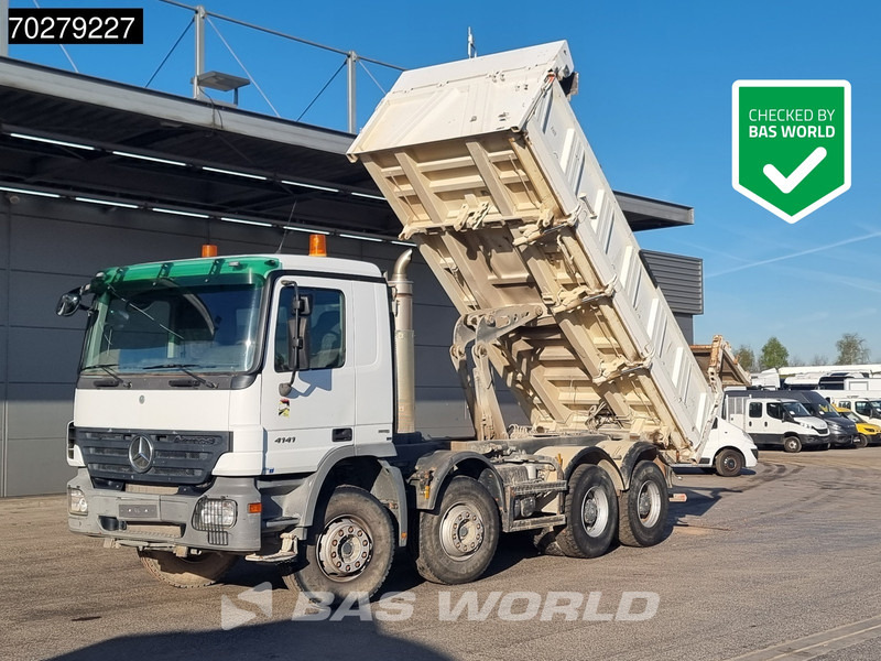 Mercedes-Benz Actros 4141 8X4 12m3 Meiller 2-way tipper steelsuspension Euro 4 - Kipper: das Bild 1 Mercedes-Benz Actros 4141 8X4 12m3 Meiller 2-way tipper steelsuspension Euro 4 - Kipper: das Bild 1