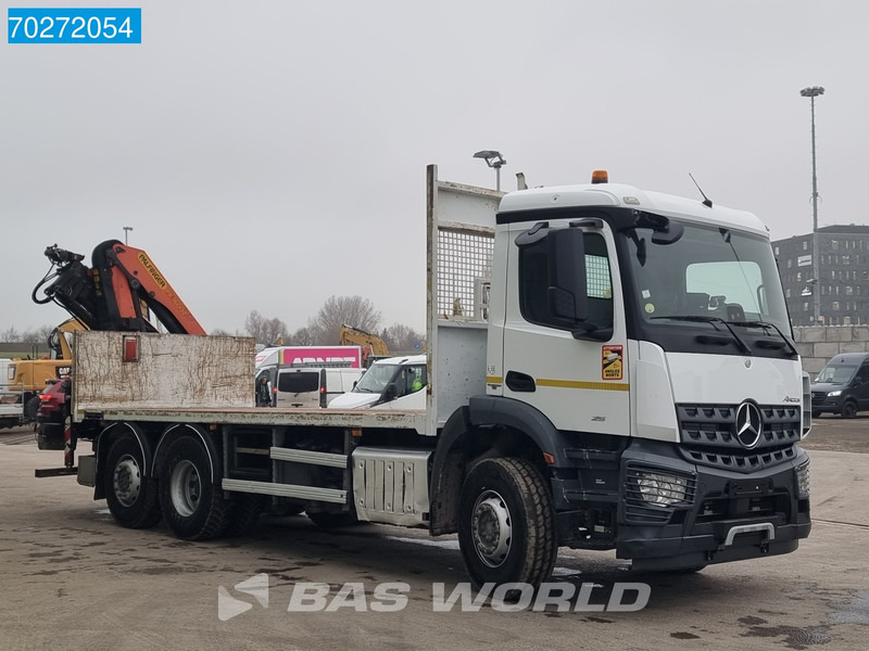 Pritsche LKW, Autokran Mercedes-Benz Arocs 2536 6X2 Palfinger PK 16002 Crane Lenkasche Euro 6: das Bild 9