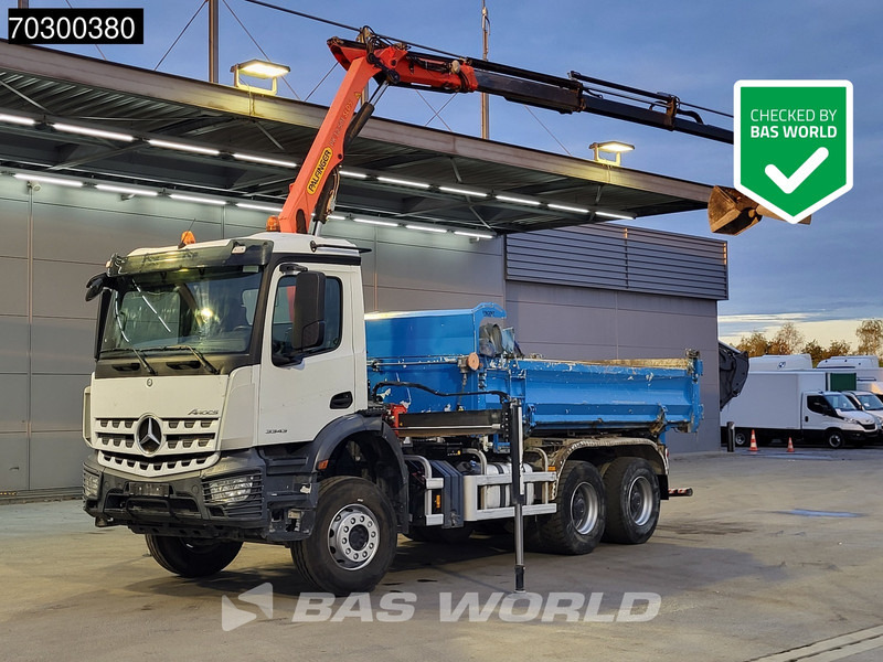 Mercedes-Benz Arocs 3343 6X4 Palfinger PK12.501 SLD Kran Crane 7m3 tipper Big-Axle Automatic Euro 6 - Kipper, Autokran: das Bild 1 Mercedes-Benz Arocs 3343 6X4 Palfinger PK12.501 SLD Kran Crane 7m3 tipper Big-Axle Automatic Euro 6 - Kipper, Autokran: das Bild 1