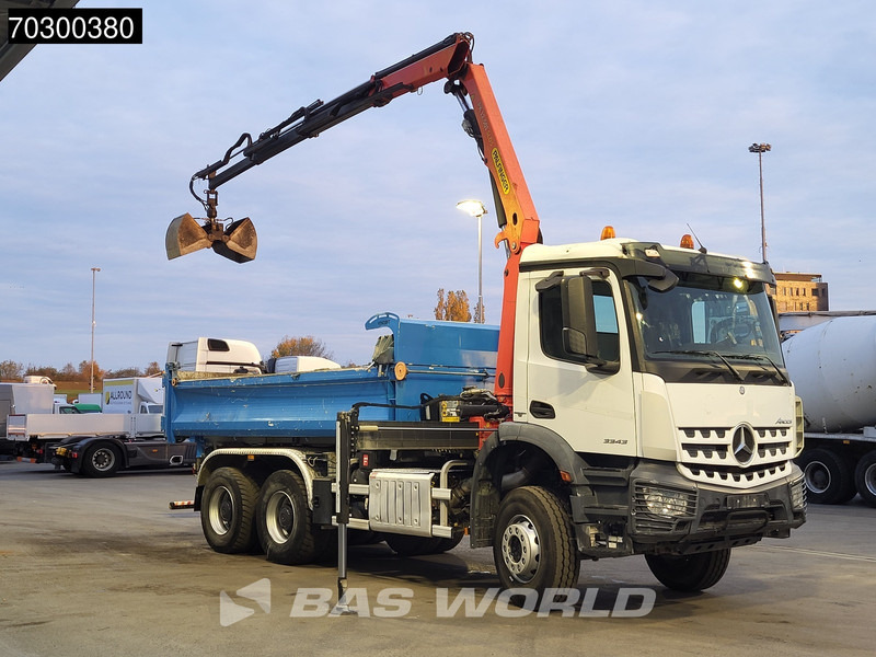 Mercedes-Benz Arocs 3343 6X4 Palfinger PK12.501 SLD Kran Crane 7m3 tipper Big-Axle Automatic Euro 6 - Kipper, Autokran: das Bild 3 Mercedes-Benz Arocs 3343 6X4 Palfinger PK12.501 SLD Kran Crane 7m3 tipper Big-Axle Automatic Euro 6 - Kipper, Autokran: das Bild 3