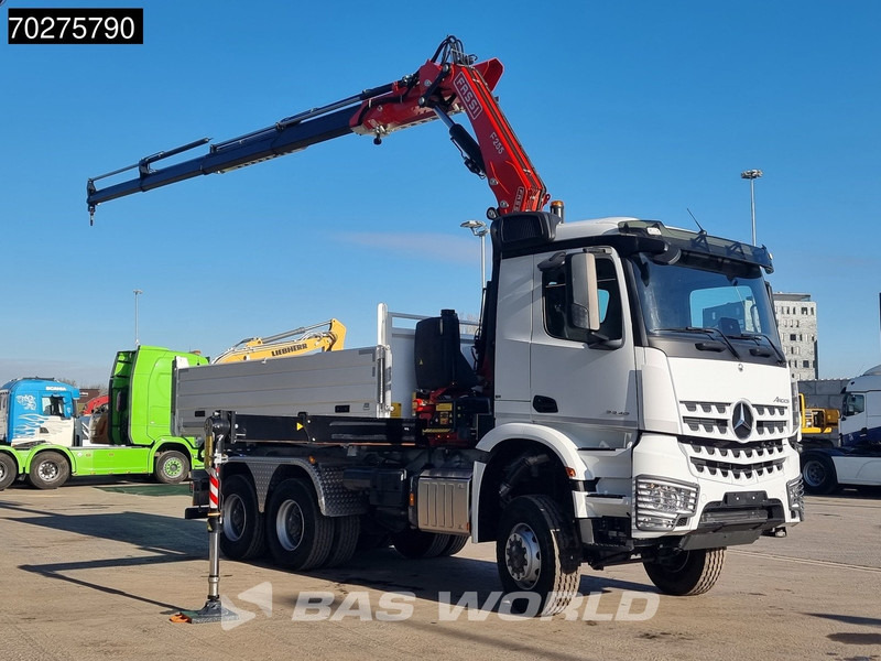 Mercedes-Benz Arocs 3348 6X6 Full Steel Retarder Fassi 25T/M Crane Kran Euro 6 - Kipper, Autokran: das Bild 3 Mercedes-Benz Arocs 3348 6X6 Full Steel Retarder Fassi 25T/M Crane Kran Euro 6 - Kipper, Autokran: das Bild 3
