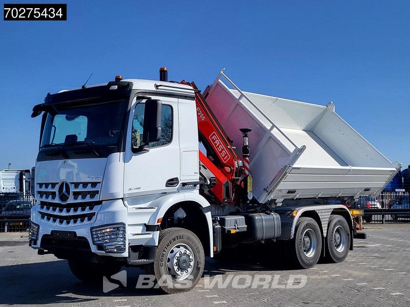 Mercedes-Benz Arocs 3348 6X6 NEW Fassi F255A.2.24 Kran Crane 3-way tipper Navi Euro 6 - Kipper, Autokran: das Bild 1 Mercedes-Benz Arocs 3348 6X6 NEW Fassi F255A.2.24 Kran Crane 3-way tipper Navi Euro 6 - Kipper, Autokran: das Bild 1