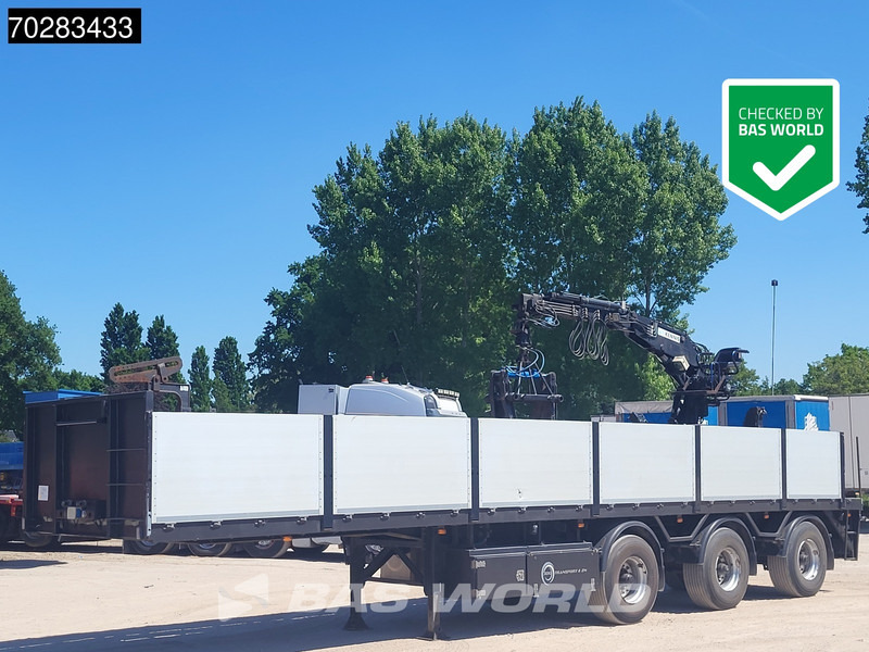 Pacton TPD347 TUV 02/26 2x Steering Axle Crane 16R - Pritschenauflieger/ Plattformauflieger: das Bild 1 Pacton TPD347 TUV 02/26 2x Steering Axle Crane 16R - Pritschenauflieger/ Plattformauflieger: das Bild 1