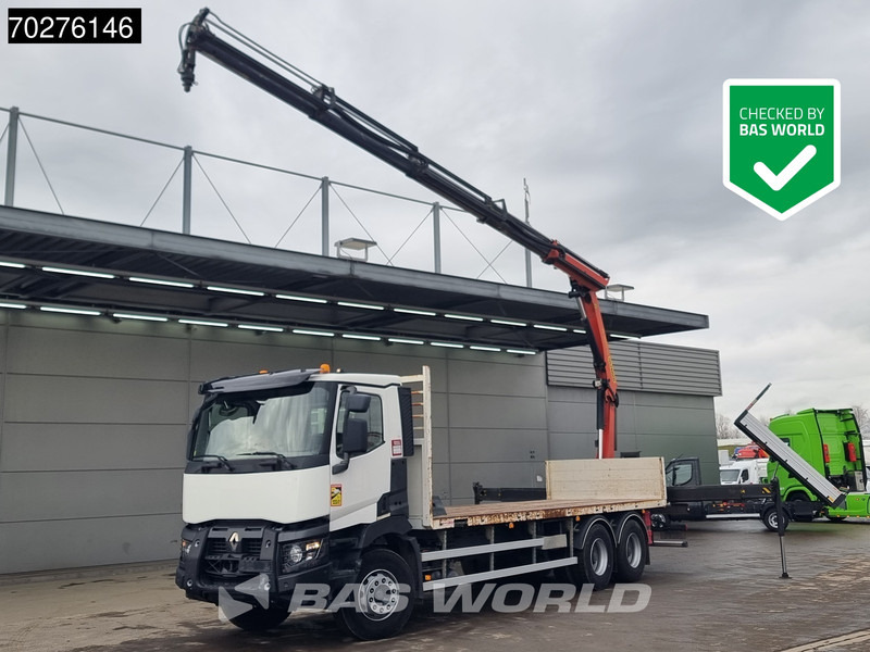 Renault C 380 6X4 Palfinger PK18002-EH C Remote Retarder Euro 6 - Pritsche LKW, Autokran: das Bild 1 Renault C 380 6X4 Palfinger PK18002-EH C Remote Retarder Euro 6 - Pritsche LKW, Autokran: das Bild 1