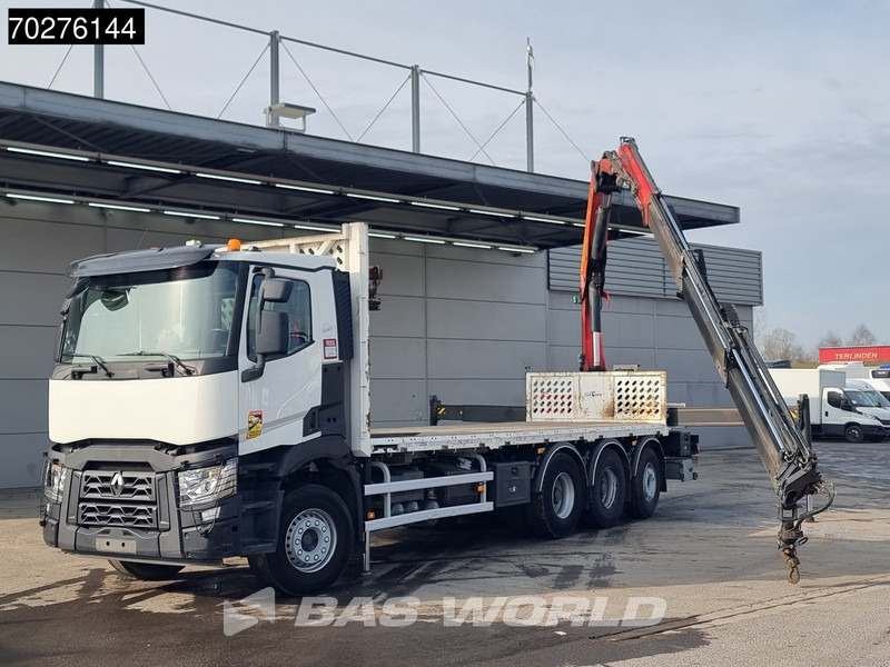 Pritsche LKW, Autokran Renault C 380 8X4 Palfinger PK 23001 EH Remote Lift+Lenkachse Euro 6: das Bild 7