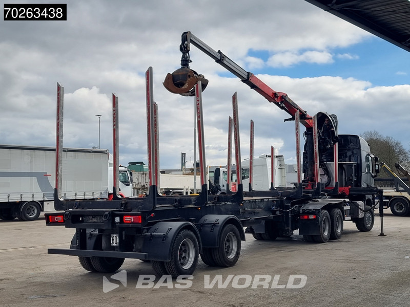 Renault K 520 6X6 Holz Kran Palfinger Q180Z96 6x6 Big-Axle Steelsuspension - Holztransporter, Autokran: das Bild 3 Renault K 520 6X6 Holz Kran Palfinger Q180Z96 6x6 Big-Axle Steelsuspension - Holztransporter, Autokran: das Bild 3