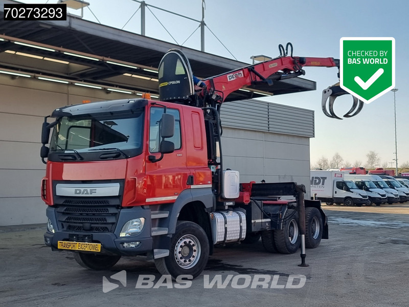 DAF CF 510 6X4 Retarder Big-Axle Holz Kran Palfinger Epsilon S260L82 - Sattelzugmaschine: das Bild 1 DAF CF 510 6X4 Retarder Big-Axle Holz Kran Palfinger Epsilon S260L82 - Sattelzugmaschine: das Bild 1