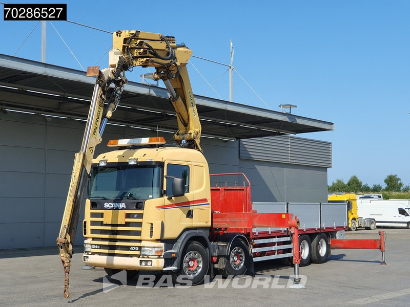 Scania 124G 470 8X4 Palfinger PK45000 C4 Crane Kran Fly-Jib Manual Steering Axle Euro 3 - Pritsche LKW, Autokran: das Bild 5 Scania 124G 470 8X4 Palfinger PK45000 C4 Crane Kran Fly-Jib Manual Steering Axle Euro 3 - Pritsche LKW, Autokran: das Bild 5