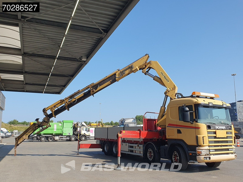 Scania 124G 470 8X4 Palfinger PK45000 C4 Crane Kran Fly-Jib Manual Steering Axle Euro 3 - Pritsche LKW, Autokran: das Bild 3 Scania 124G 470 8X4 Palfinger PK45000 C4 Crane Kran Fly-Jib Manual Steering Axle Euro 3 - Pritsche LKW, Autokran: das Bild 3