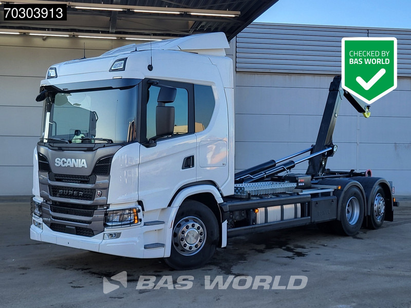 Scania G 460 6X2 NEW! 20tons HIAB Containersystem Lift+Steering Axle Automatic Retarder Euro 6 - Abrollkipper: das Bild 1 Scania G 460 6X2 NEW! 20tons HIAB Containersystem Lift+Steering Axle Automatic Retarder Euro 6 - Abrollkipper: das Bild 1
