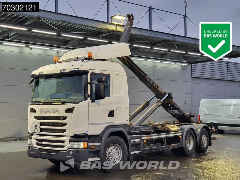 Scania G410 6X2 20tons Meiller containersystem Lift+steering Axle Retarder Euro 6 - Abrollkipper: das Bild 1 Scania G410 6X2 20tons Meiller containersystem Lift+steering Axle Retarder Euro 6 - Abrollkipper: das Bild 1