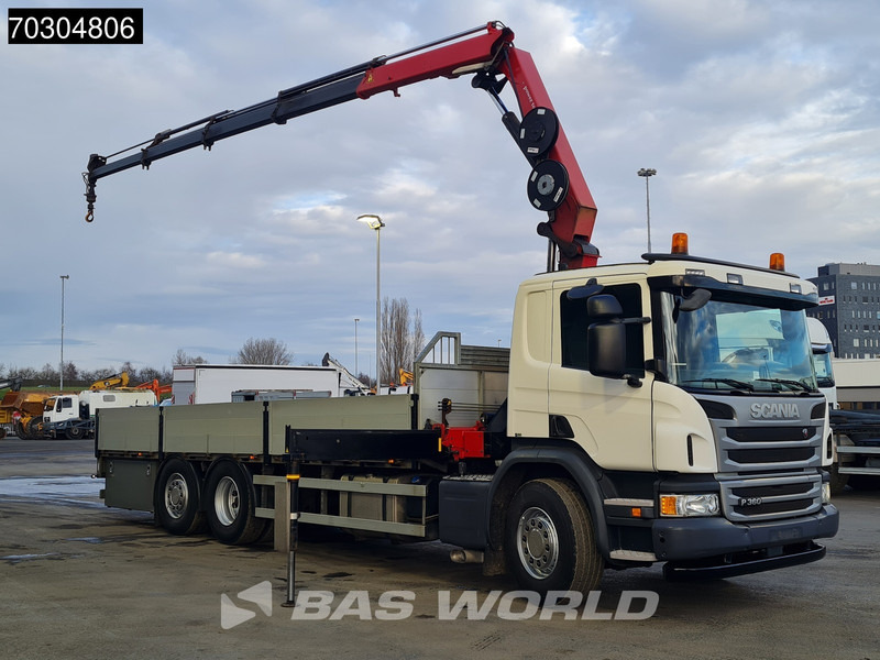 Scania P360 P 6X2 HMF 1820-K4 Kran Crane Lift+Steering Axle Air Suspension Euro 6 - Pritsche LKW, Autokran: das Bild 3 Scania P360 P 6X2 HMF 1820-K4 Kran Crane Lift+Steering Axle Air Suspension Euro 6 - Pritsche LKW, Autokran: das Bild 3
