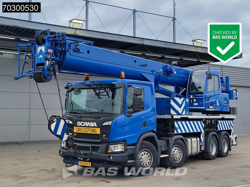 Scania P450 P 8X4 Palfinger/SANY SPC500E Telescopic Crane Retarder Navi Automatic Euro 6 - Autokran: das Bild 1 Scania P450 P 8X4 Palfinger/SANY SPC500E Telescopic Crane Retarder Navi Automatic Euro 6 - Autokran: das Bild 1