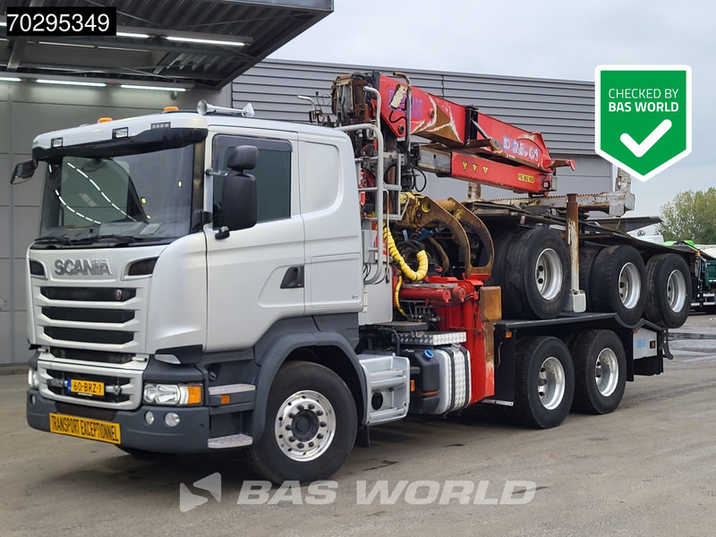 Scania R580 R 6X4 NL-Truck Diebolt D28.81 Kran Crane Holztransport + Dolly Retarder Euro 6 - Holztransporter, Autokran: das Bild 1 Scania R580 R 6X4 NL-Truck Diebolt D28.81 Kran Crane Holztransport + Dolly Retarder Euro 6 - Holztransporter, Autokran: das Bild 1