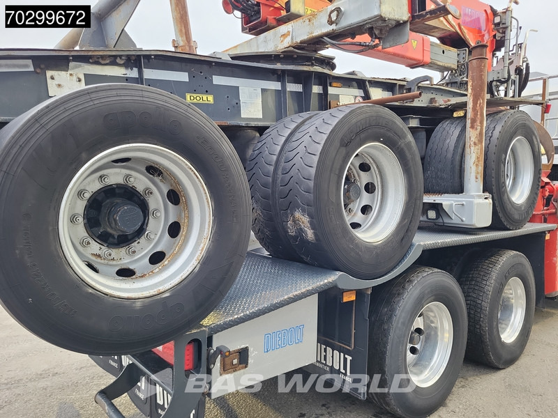 Holztransporter, Autokran Scania R580 R 6X4 NL-Truck Diebolt D28.81 Kran Crane Holztransport + Dolly Retarder Euro 6: das Bild 19