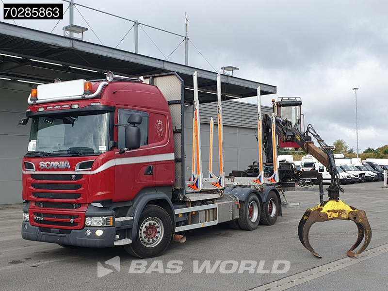 Scania R730 R 6X4 HIAB F108S 79 Crane Retarder Xenon BigAxle Loglift Automatic ACC Euro 6 - Holztransporter, Autokran: das Bild 5 Scania R730 R 6X4 HIAB F108S 79 Crane Retarder Xenon BigAxle Loglift Automatic ACC Euro 6 - Holztransporter, Autokran: das Bild 5