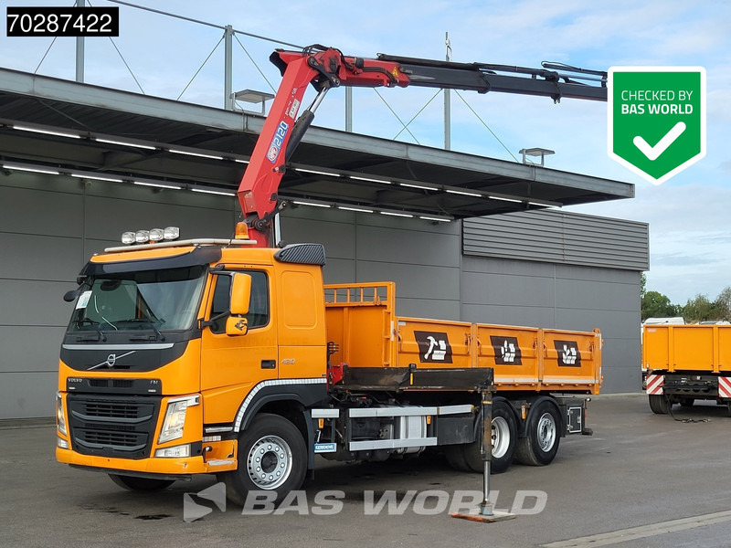 Volvo FM 420 6X2 HMF 2120 K 4 Crane Lift+lenkasche Euro 6 - Kipper, Autokran: das Bild 1 Volvo FM 420 6X2 HMF 2120 K 4 Crane Lift+lenkasche Euro 6 - Kipper, Autokran: das Bild 1