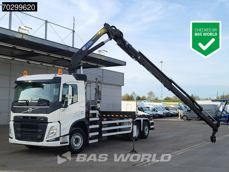 Volvo FM 430 FM 6X2 HMF 2320K-RCS Kran Crane + VDL S-21-6200 Lift + Steering Axle - Abrollkipper, Autokran: das Bild 1 Volvo FM 430 FM 6X2 HMF 2320K-RCS Kran Crane + VDL S-21-6200 Lift + Steering Axle - Abrollkipper, Autokran: das Bild 1