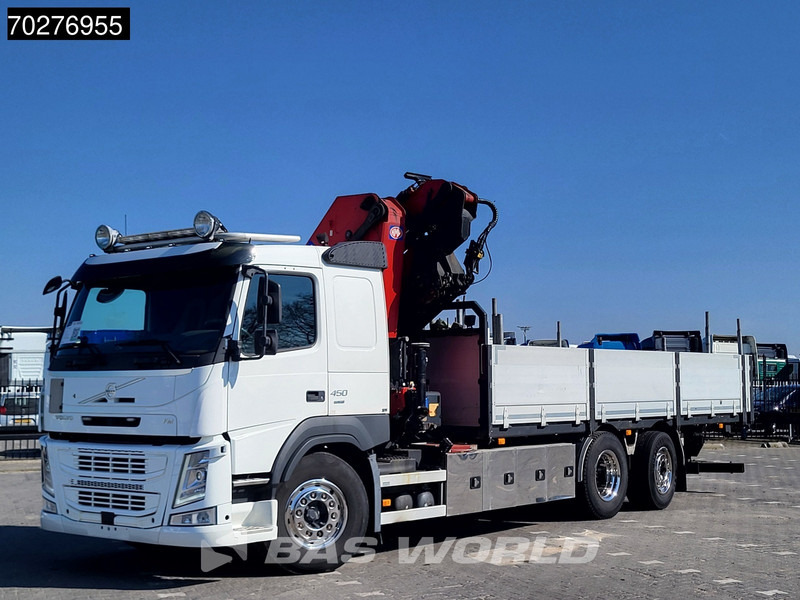 Pritsche LKW, Autokran Volvo FM 450 6X2 HMF 3220 Crane Kran Lift-Lenkachse VEB+ Euro 6: das Bild 11