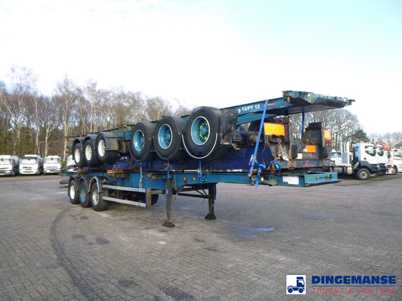 Crane Fruehauf Stack - 3 x container trailer 20-20-30-40 ft - Container/ Wechselfahrgestell Auflieger: das Bild 2 Crane Fruehauf Stack - 3 x container trailer 20-20-30-40 ft - Container/ Wechselfahrgestell Auflieger: das Bild 2