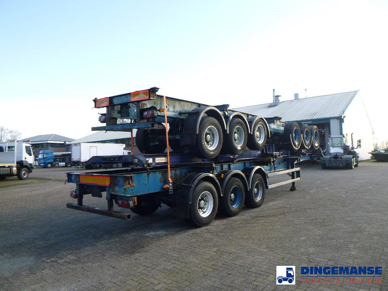 Crane Fruehauf Stack - 3 x container trailer 20-20-30-40 ft - Container/ Wechselfahrgestell Auflieger: das Bild 4 Crane Fruehauf Stack - 3 x container trailer 20-20-30-40 ft - Container/ Wechselfahrgestell Auflieger: das Bild 4
