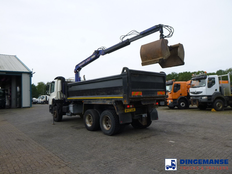 Autokran DAF CF 75.310 6x4 RHD tipper + HMF 1144 K-1 + grapple: das Bild 8