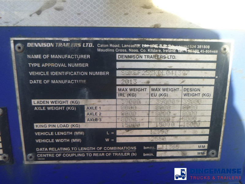 Container/ Wechselfahrgestell Auflieger Dennison 3-axle container trailer 20-30-40-45 ft: das Bild 14