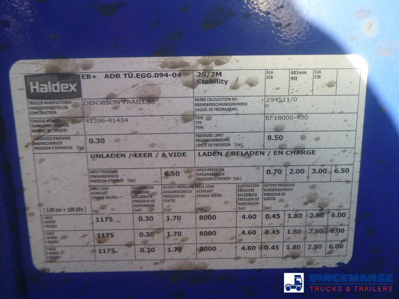 Container/ Wechselfahrgestell Auflieger Dennison 3-axle container trailer 20-30-40-45 ft: das Bild 15